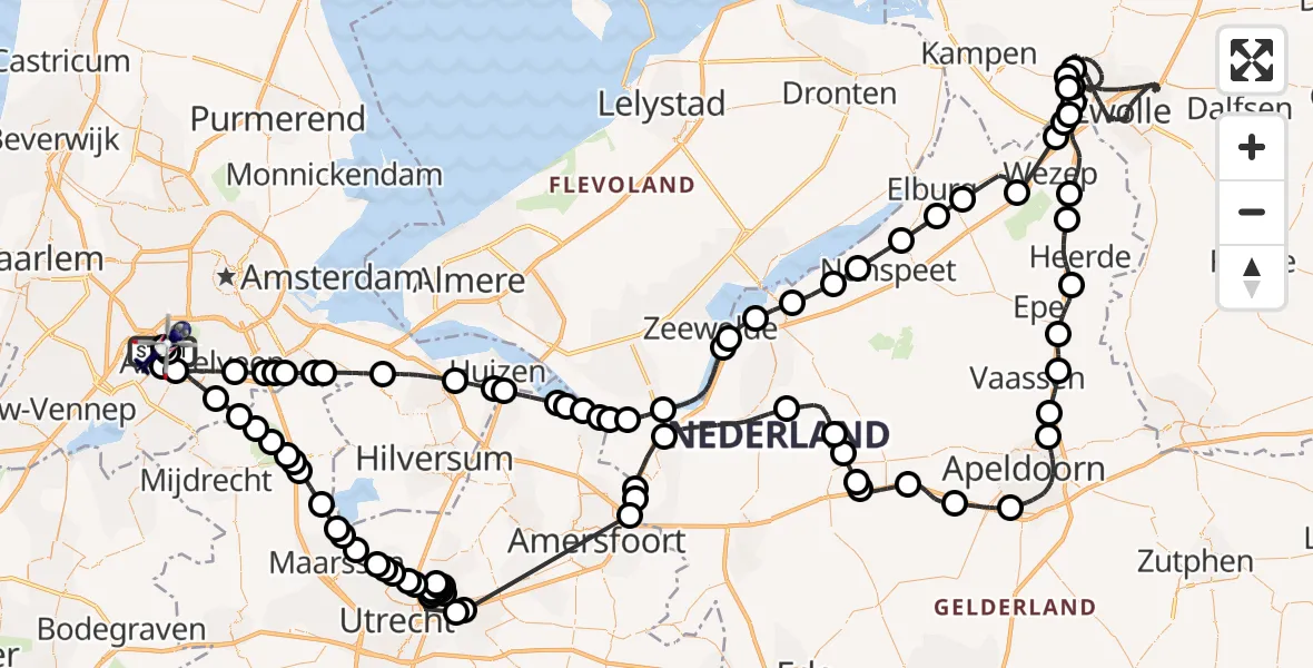 Vluchtroute Politiehelikopter Amsterdam Vliegveld Schiphol - Amsterdam Vliegveld Schiphol, 29 juli 2026, 14:05