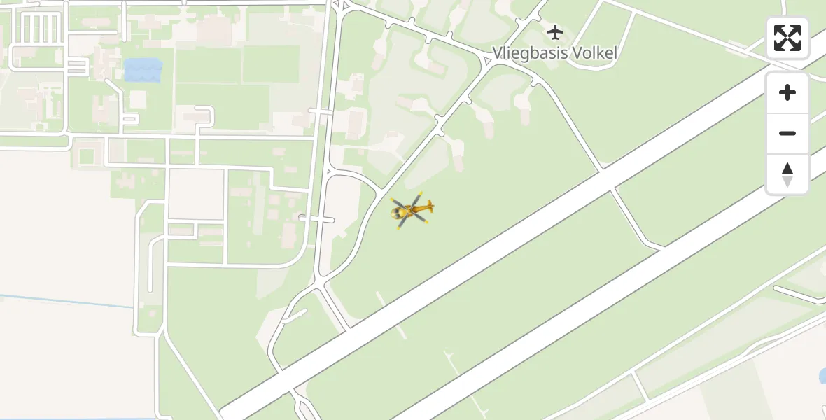 Vluchtroute Traumahelikopter Vliegbasis Volkel - Vliegbasis Volkel, 29 juli 2026, 15:41