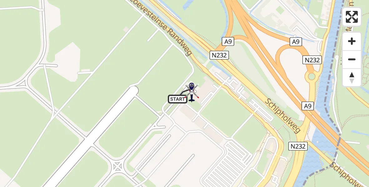 Vluchtroute Politiehelikopter Amsterdam Vliegveld Schiphol - Amsterdam Vliegveld Schiphol, 30 juli 2026, 09:26