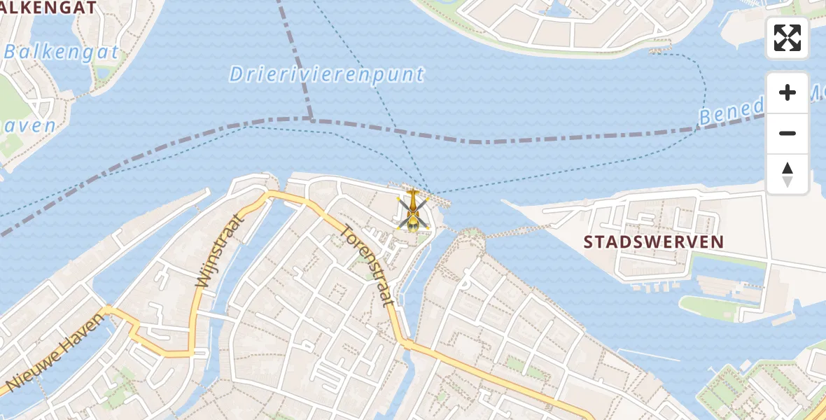 Vluchtroute Traumahelikopter Dordrecht - Dordrecht, 30 juli 2026, 16:56