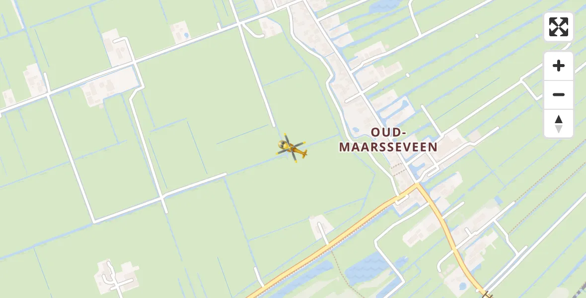 Vluchtroute Traumahelikopter Tienhoven - Tienhoven, 30 juli 2026, 17:23