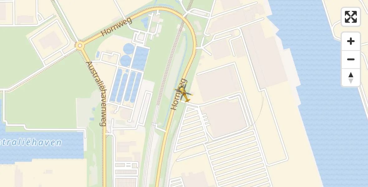 Vluchtroute Traumahelikopter Amsterdam Heliport - Amsterdam Heliport, 30 juli 2026, 18:22