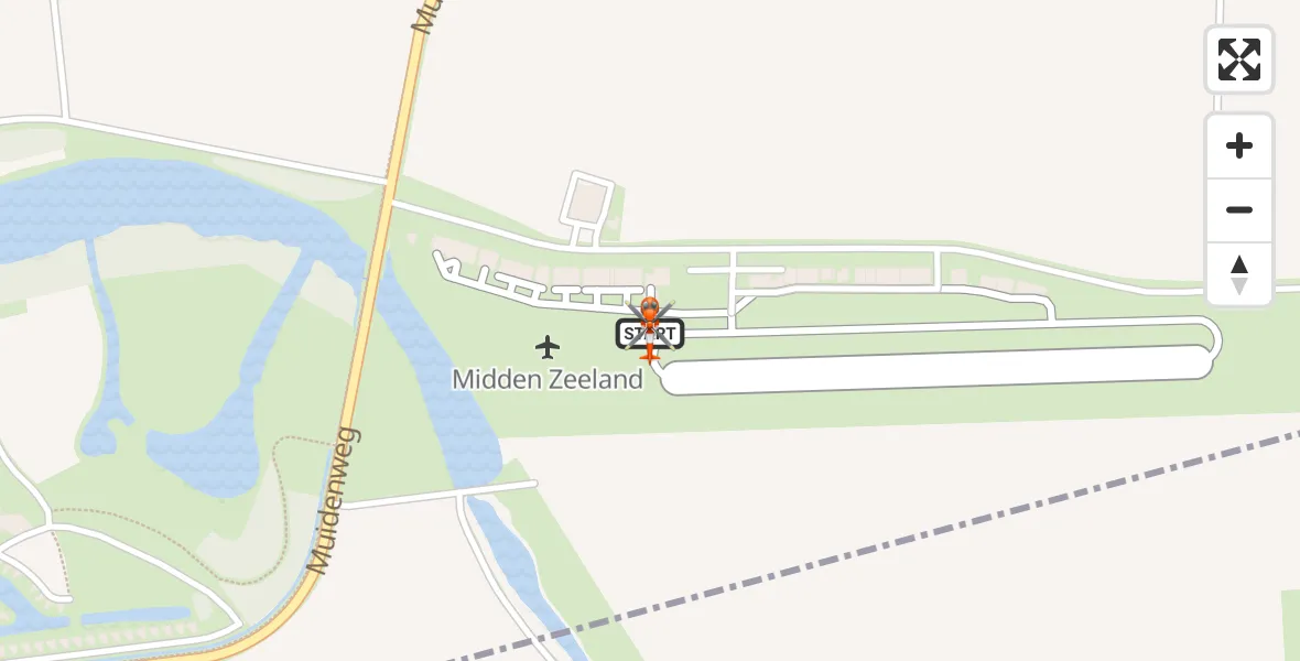 Vluchtroute Kustwachthelikopter Vliegveld Midden-Zeeland - Vliegveld Midden-Zeeland, 02 augustus 2026, 09:57