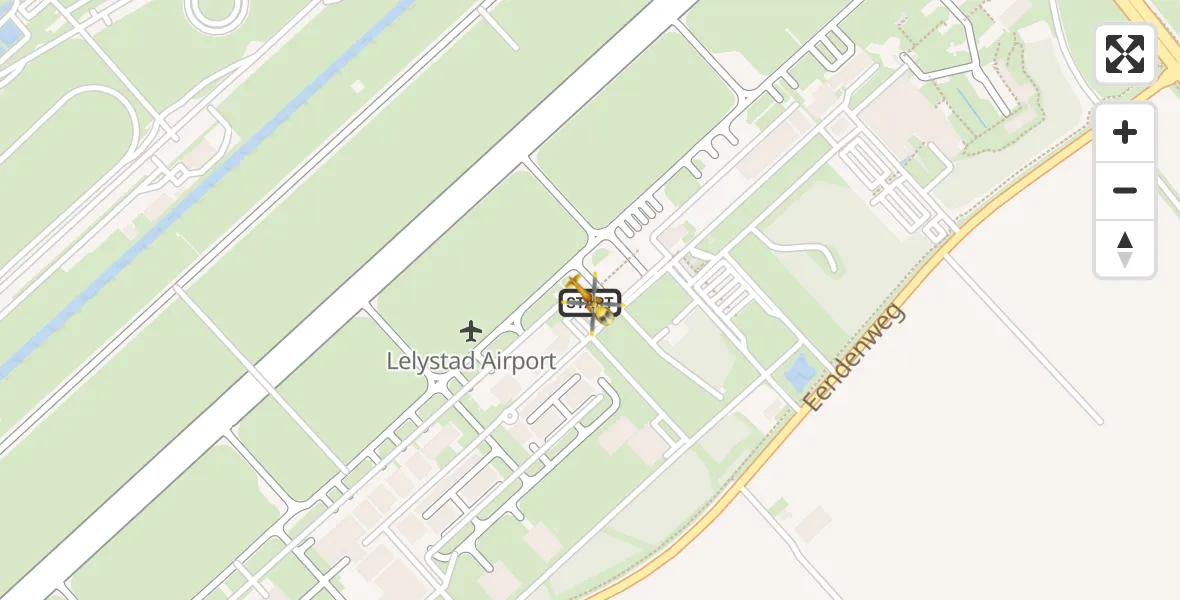 Vluchtroute Traumahelikopter Lelystad Airport - Lelystad Airport, 02 augustus 2026, 11:31