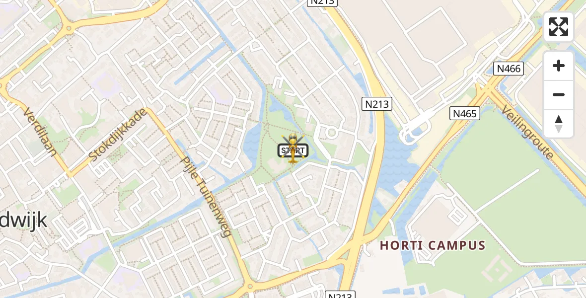 Vluchtroute Traumahelikopter Naaldwijk - Naaldwijk, 03 augustus 2026, 17:52