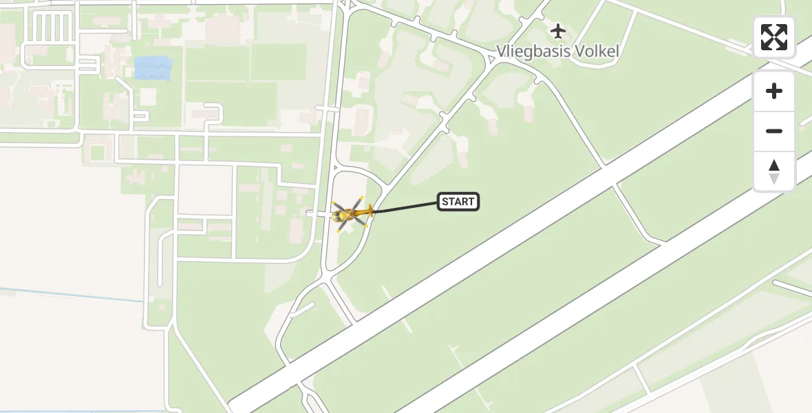 Vluchtroute Traumahelikopter Vliegbasis Volkel - Vliegbasis Volkel, 08 augustus 2026, 07:32