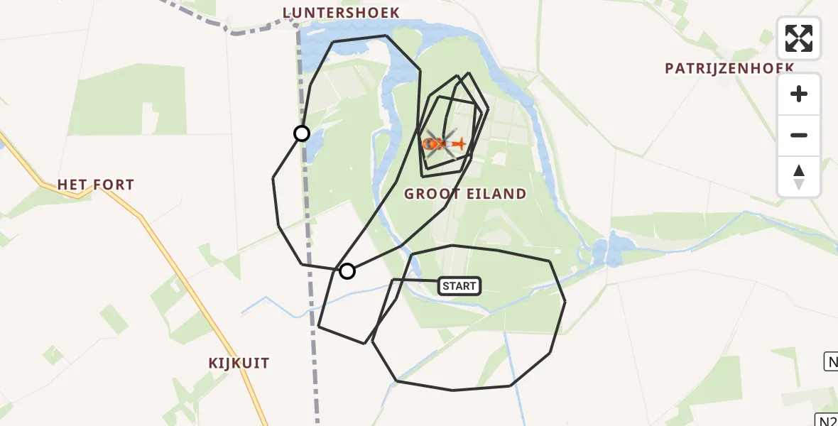 Vluchtroute Kustwachthelikopter Hulst - Hulst, 09 augustus 2026, 09:59