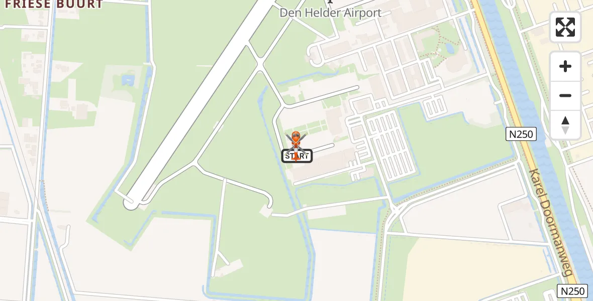 Vluchtroute Kustwachthelikopter Militair vliegveld De Kooy / Den Helder Airport - Militair vliegveld De Kooy / Den Helder Airport, 10 augustus 2026, 10:10