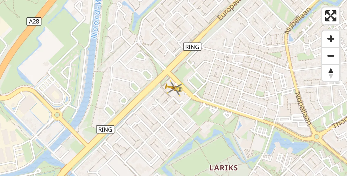 Vluchtroute Traumahelikopter Assen - Assen, 10 augustus 2026, 15:59