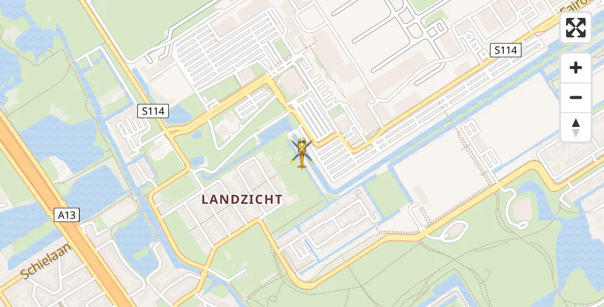 Vluchtroute Traumahelikopter Rotterdam The Hague Airport - Rotterdam The Hague Airport, 12 augustus 2026, 06:02