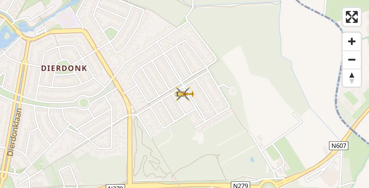 Vluchtroute Traumahelikopter Helmond - Helmond, 14 augustus 2026, 16:58