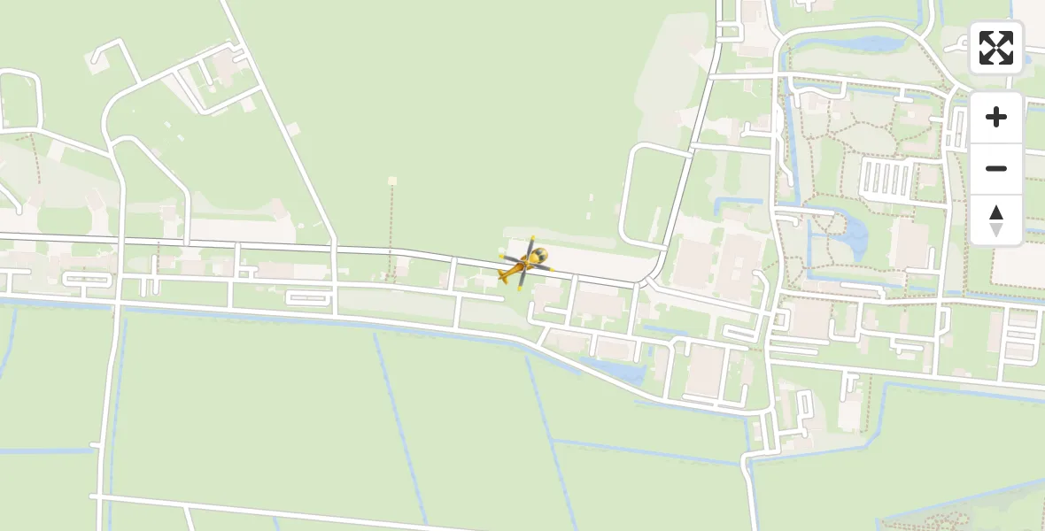 Vluchtroute Ambulancehelikopter Vliegbasis Leeuwarden - Vliegbasis Leeuwarden, 14 augustus 2026, 17:42