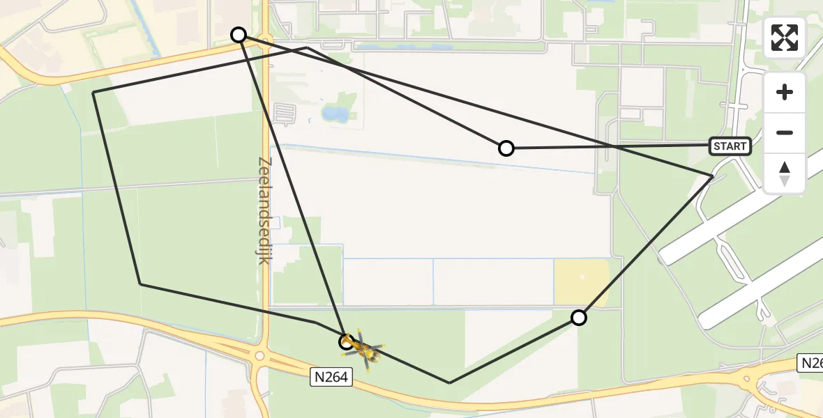 Vluchtroute Traumahelikopter Vliegbasis Volkel - Volkel, 14 augustus 2026, 20:02
