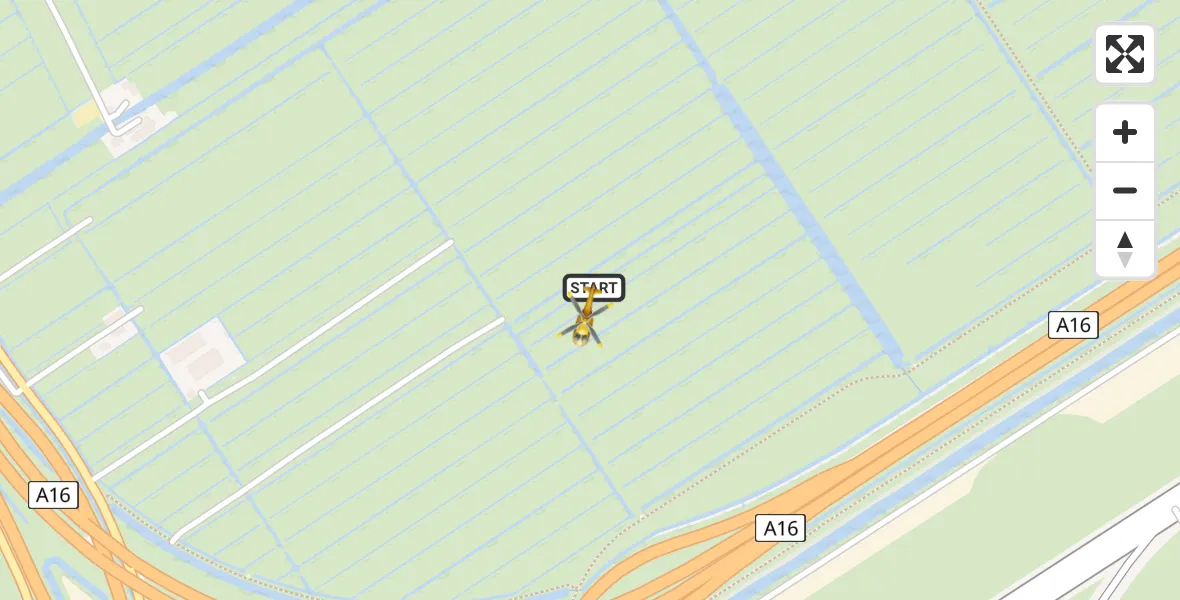 Vluchtroute Traumahelikopter Rotterdam - Rotterdam, 15 augustus 2026, 16:27