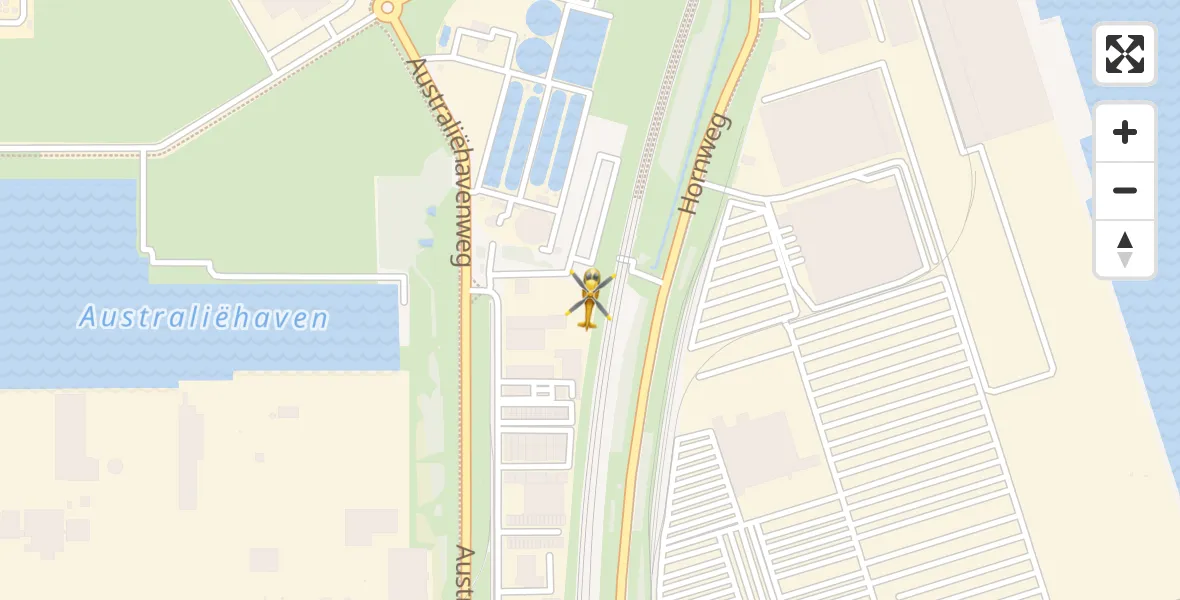 Vluchtroute Traumahelikopter Amsterdam Heliport - Amsterdam Heliport, 16 augustus 2026, 16:00