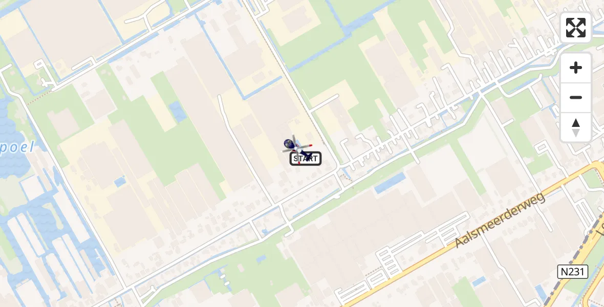 Vluchtroute Politiehelikopter Aalsmeer - Aalsmeer, 17 augustus 2026, 15:58