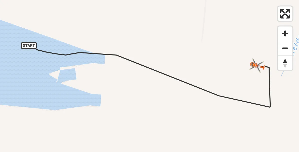 Vluchtroute Kustwachthelikopter Zandvliet - Zandvliet, 18 augustus 2026, 13:53