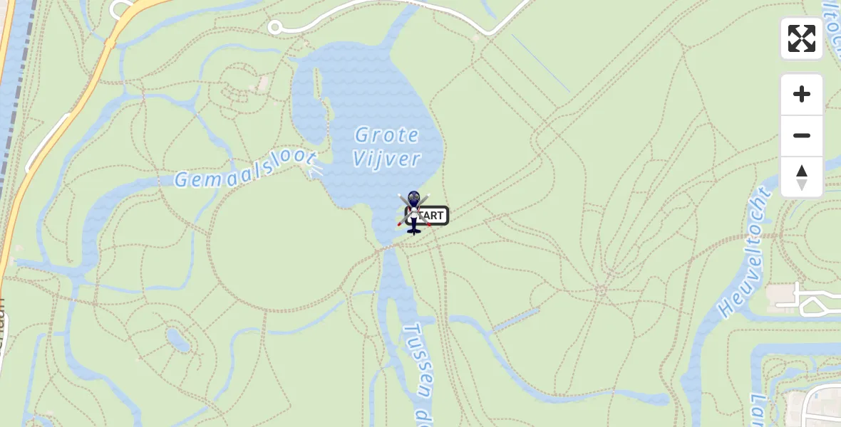 Vluchtroute Politiehelikopter Amstelveen - Amstelveen, 19 augustus 2026, 19:16