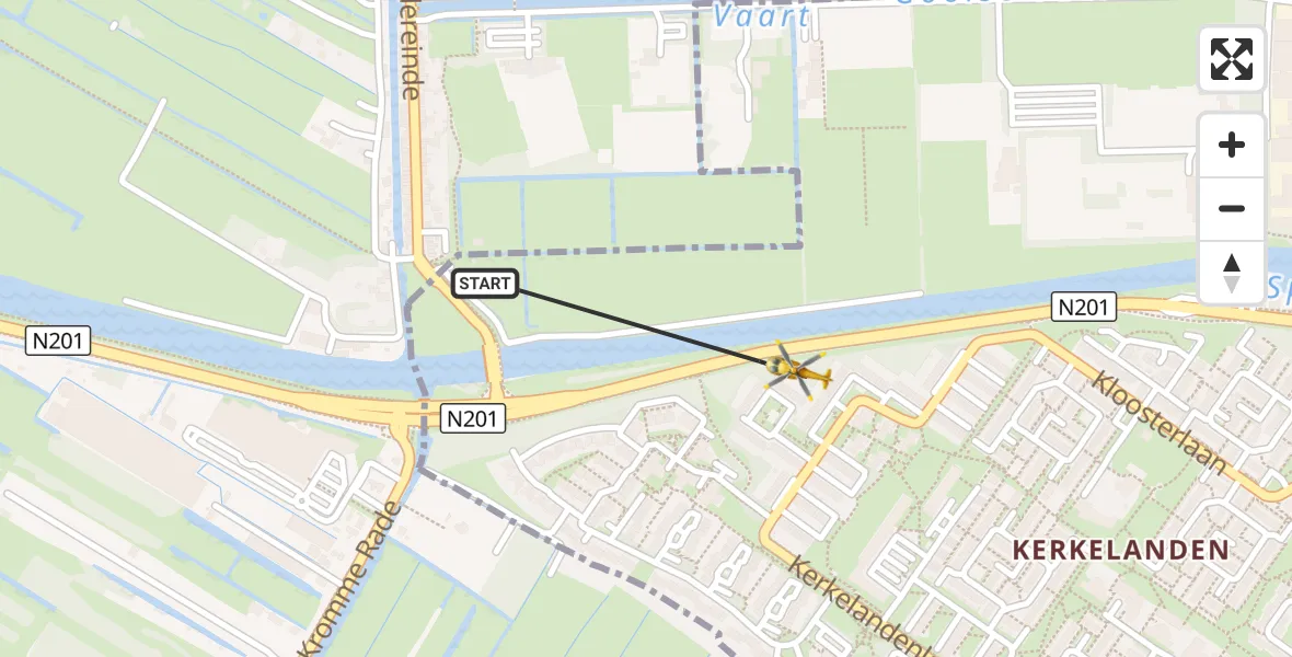 Vluchtroute Traumahelikopter Hilversum - Hilversum, 19 augustus 2026, 20:19