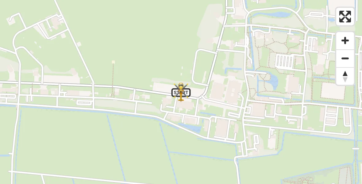 Vluchtroute Ambulancehelikopter Vliegbasis Leeuwarden - Vliegbasis Leeuwarden, 22 augustus 2026, 13:45