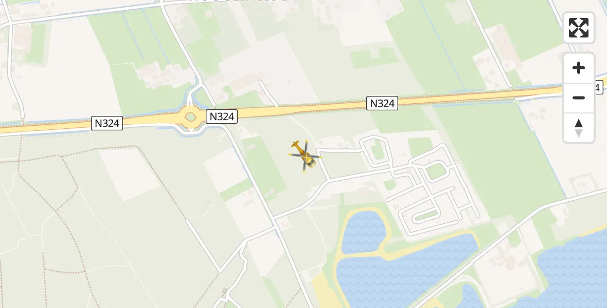 Vluchtroute Traumahelikopter Schaijk - Schaijk, 23 augustus 2026, 18:25