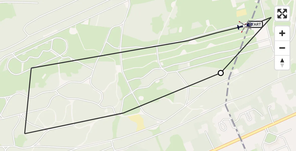 Vluchtroute Politiehelikopter Amersfoort - Soest, 25 augustus 2026, 08:29