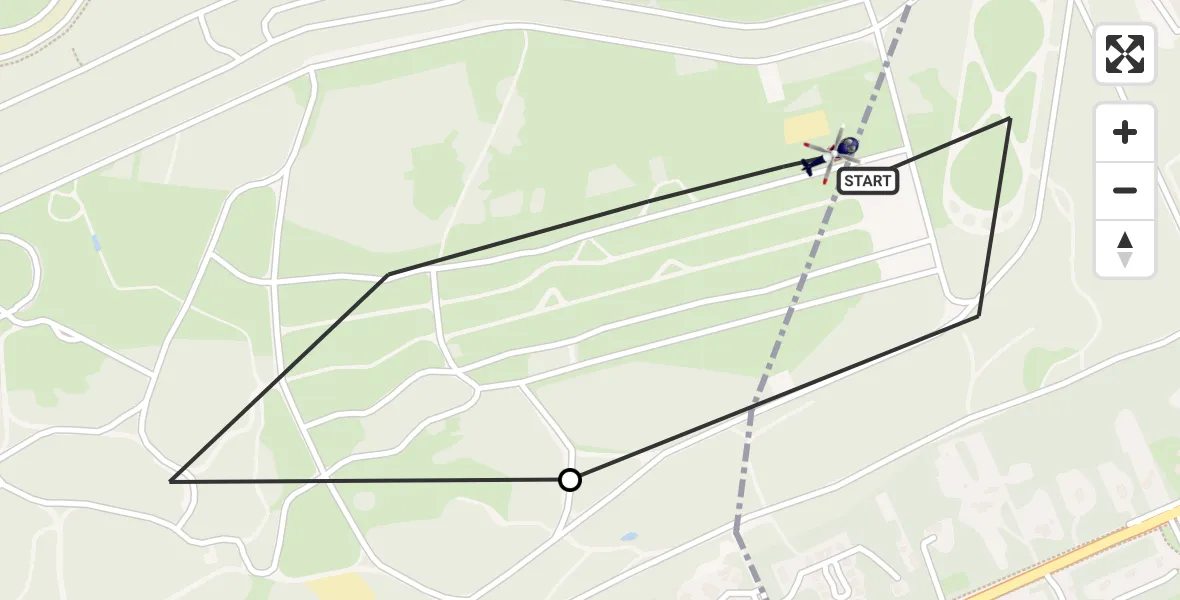 Vluchtroute Politiehelikopter Amersfoort - Soest, 25 augustus 2026, 08:47