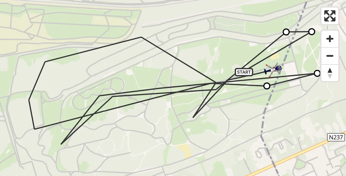 Vluchtroute Politiehelikopter Soest - Soest, 25 augustus 2026, 08:50