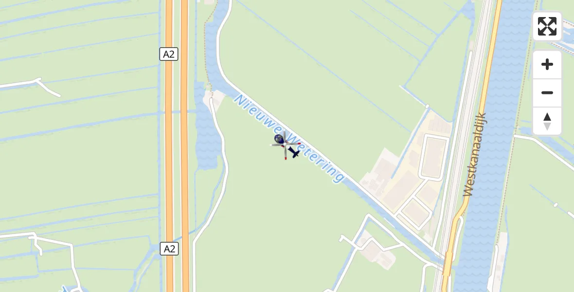 Vluchtroute Politiehelikopter Nieuwersluis - Nieuwersluis, 25 augustus 2026, 15:40