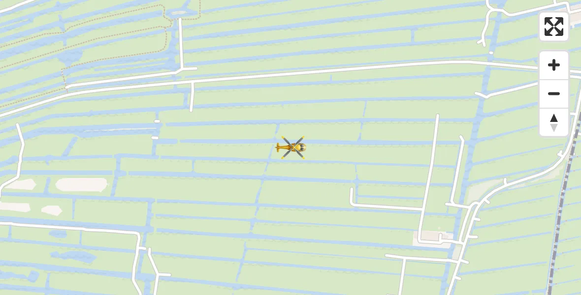 Vluchtroute Traumahelikopter Vinkeveen - Vinkeveen, 26 augustus 2026, 04:35