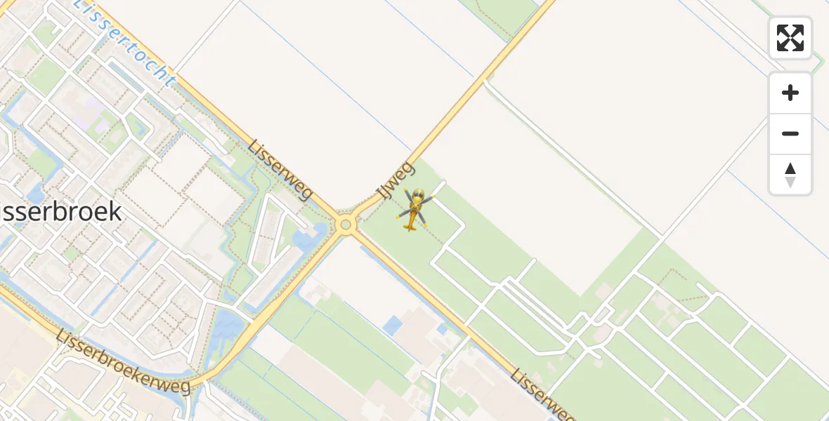 Vluchtroute Traumahelikopter Lisserbroek - Lisserbroek, 26 augustus 2026, 21:29