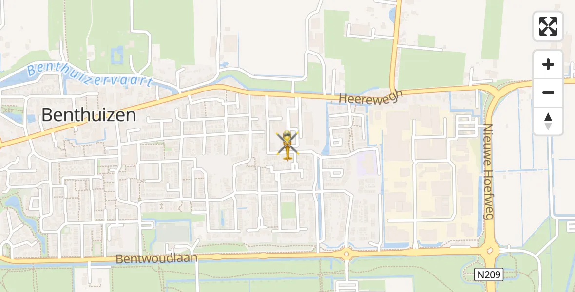 Vluchtroute Traumahelikopter Benthuizen - Benthuizen, 27 augustus 2026, 13:14