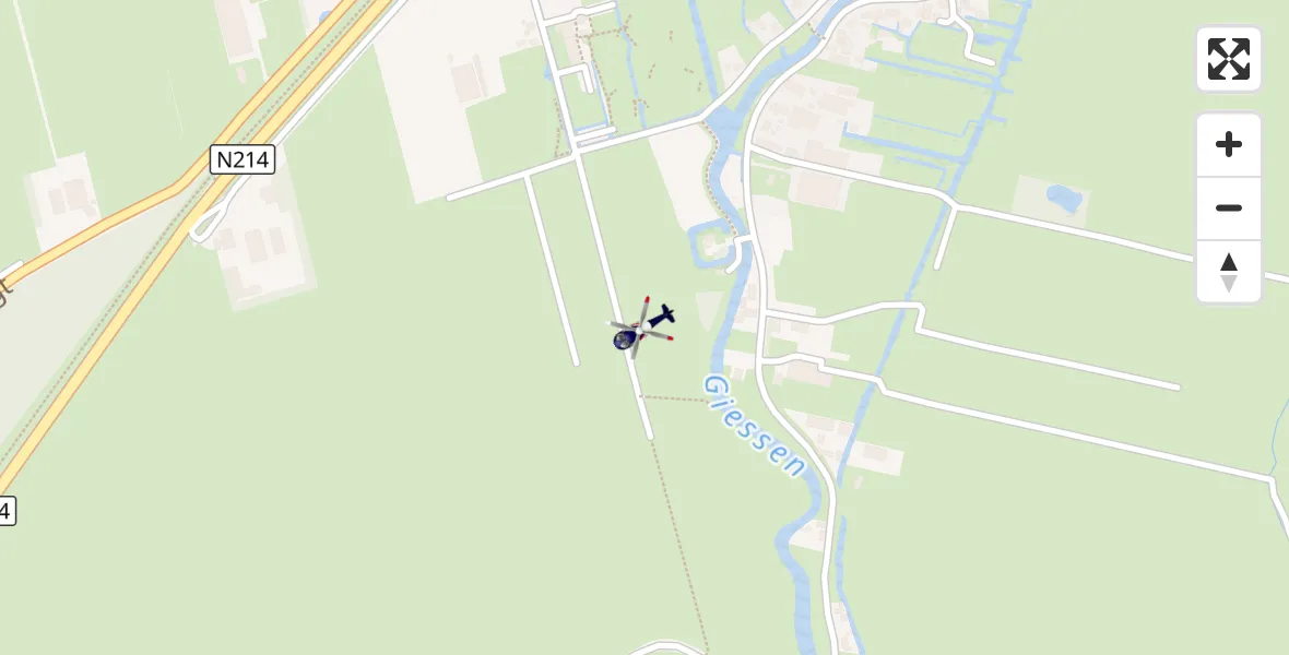 Vluchtroute Politiehelikopter Noordeloos - Noordeloos, 27 augustus 2026, 17:05