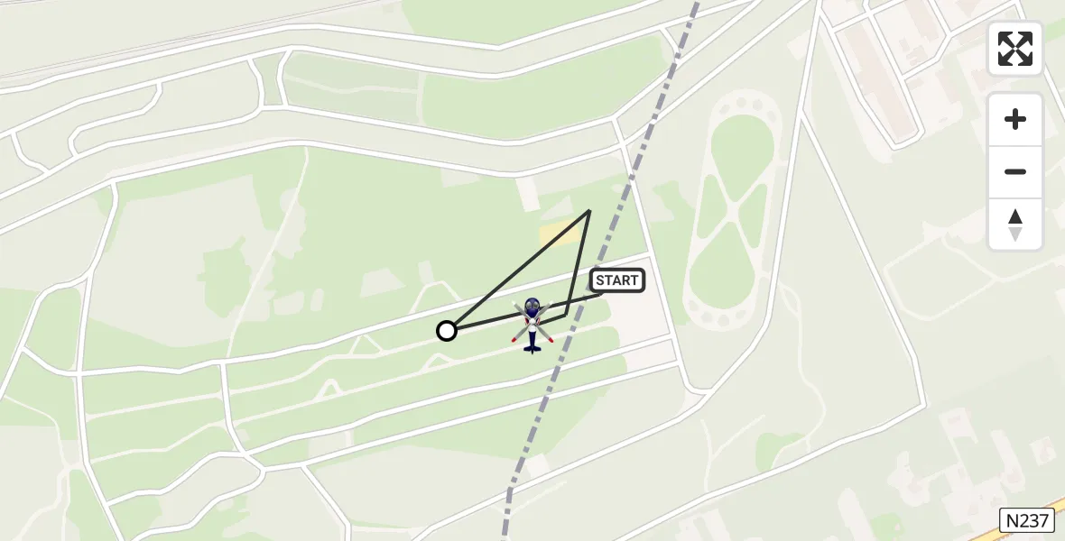 Vluchtroute Politiehelikopter Amersfoort - Soest, 28 augustus 2026, 07:42