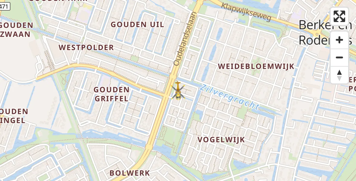 Vluchtroute Traumahelikopter Berkel en Rodenrijs - Berkel en Rodenrijs, 28 augustus 2026, 21:15
