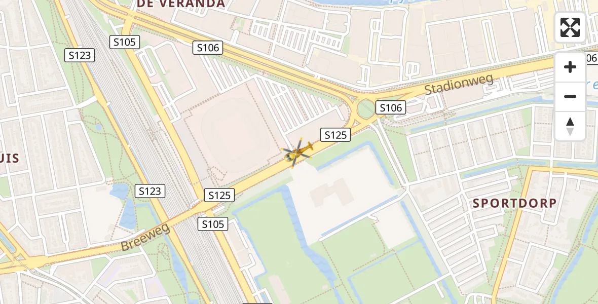 Vluchtroute Traumahelikopter Rotterdam - Rotterdam, 29 augustus 2026, 06:53