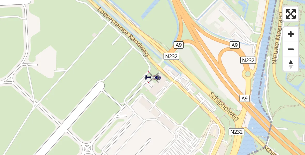 Vluchtroute Politiehelikopter Amsterdam Vliegveld Schiphol - Amsterdam Vliegveld Schiphol, 30 augustus 2026, 06:03