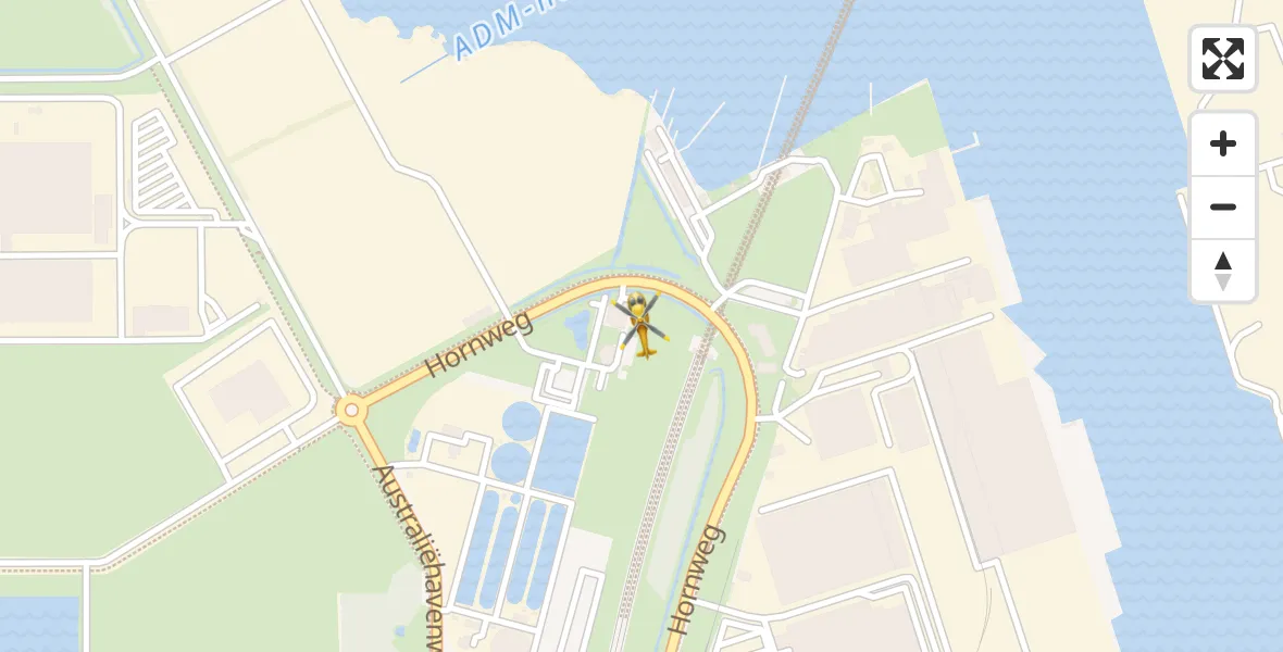 Vluchtroute Traumahelikopter Amsterdam Heliport - Amsterdam Heliport, 30 augustus 2026, 19:36