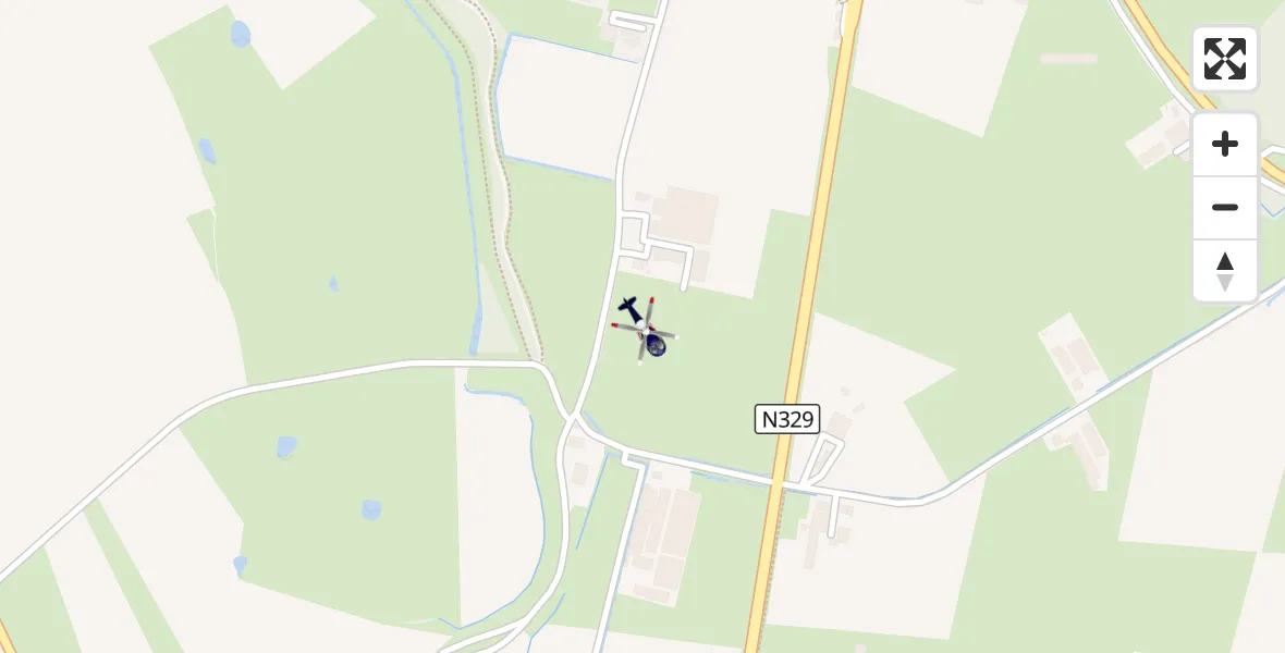Vluchtroute Politiehelikopter Megen - Megen, 31 augustus 2026, 09:11