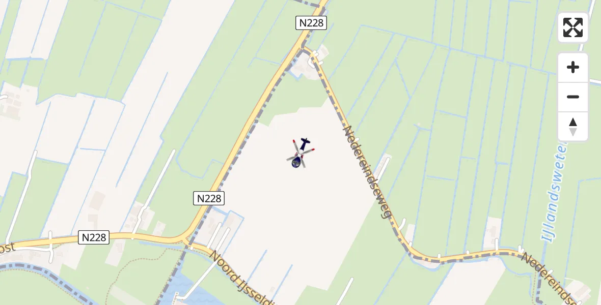 Vluchtroute Politiehelikopter IJsselstein - IJsselstein, 31 augustus 2026, 09:52