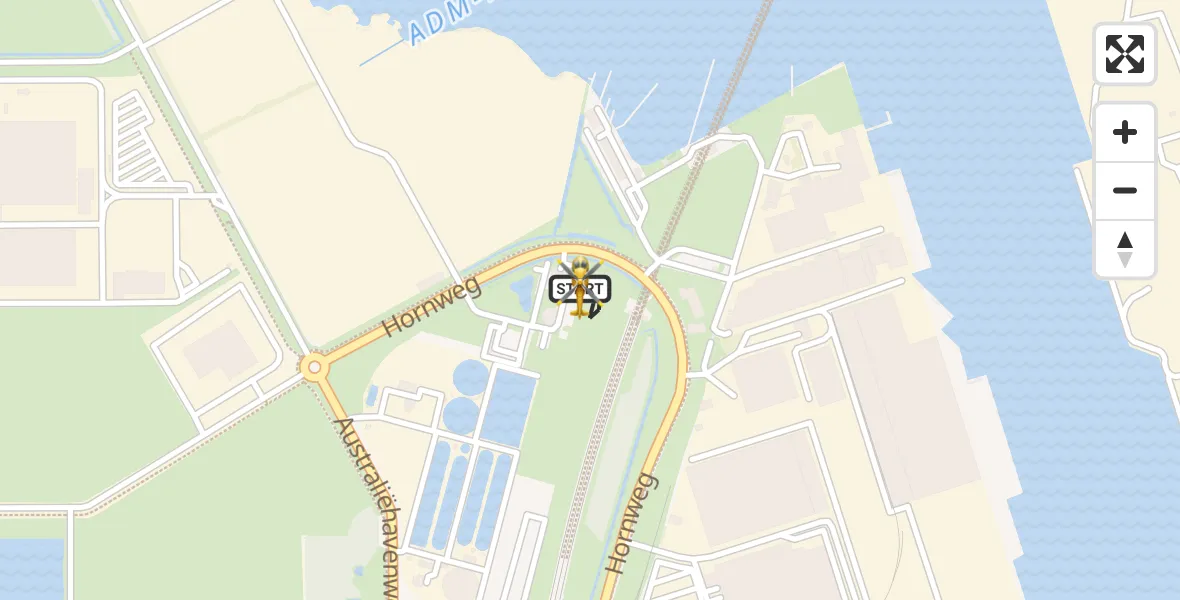 Vluchtroute Traumahelikopter Amsterdam Heliport - Amsterdam Heliport, 02 september 2026, 01:06