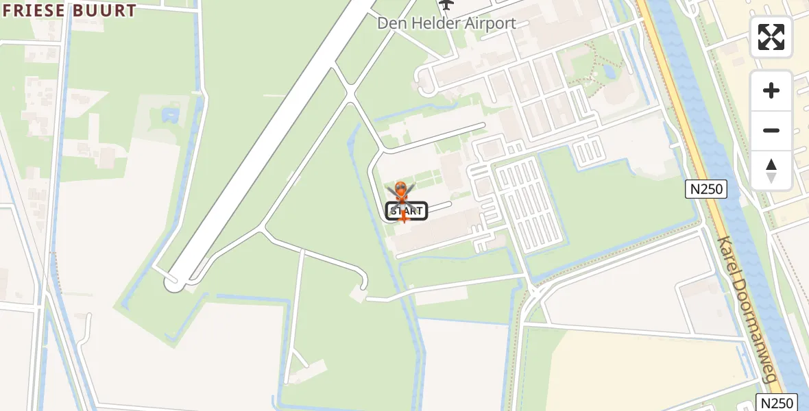 Vluchtroute Kustwachthelikopter Militair vliegveld De Kooy / Den Helder Airport - Militair vliegveld De Kooy / Den Helder Airport, 02 september 2026, 18:48