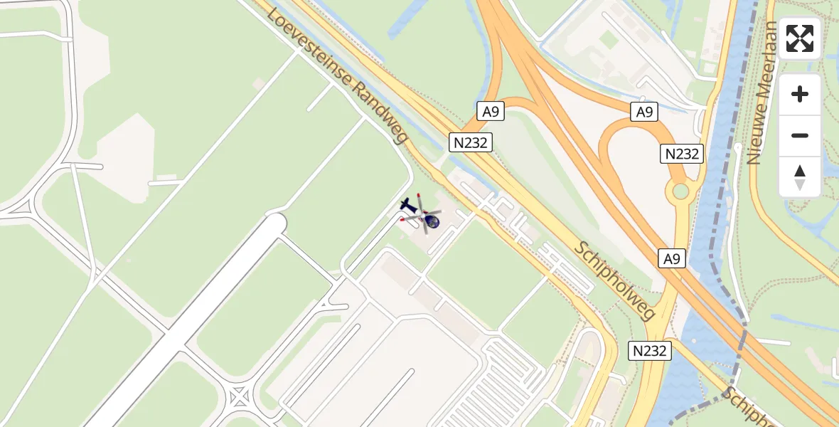 Vluchtroute Politiehelikopter Amsterdam Vliegveld Schiphol - Amsterdam Vliegveld Schiphol, 03 september 2026, 02:50