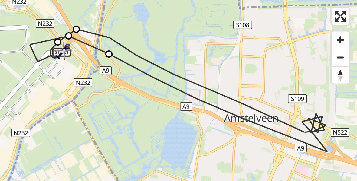 Vluchtroute Politiehelikopter Amsterdam Vliegveld Schiphol - Amsterdam Vliegveld Schiphol, 03 september 2026, 10:36