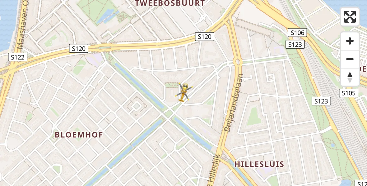 Vluchtroute Traumahelikopter Rotterdam - Rotterdam, 04 september 2026, 20:22