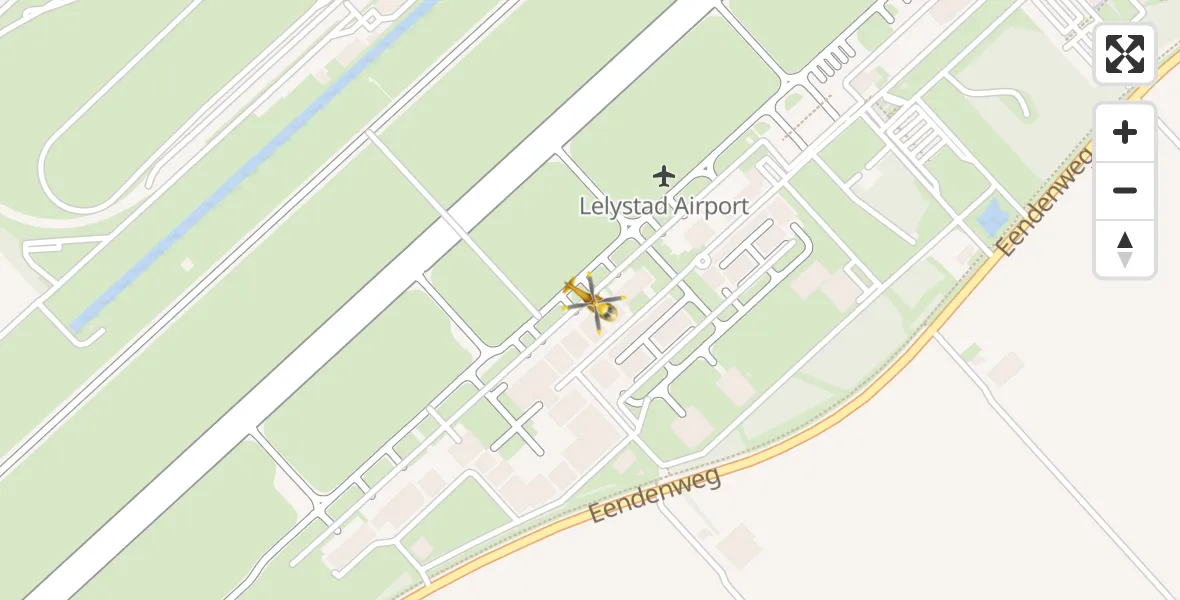 Vluchtroute Traumahelikopter Lelystad Airport - Lelystad Airport, 05 september 2026, 10:19