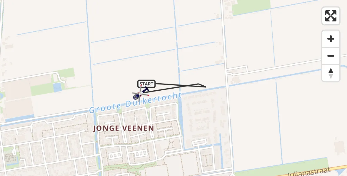 Vluchtroute Politiehelikopter Moerkapelle - Moerkapelle, 05 september 2026, 17:01