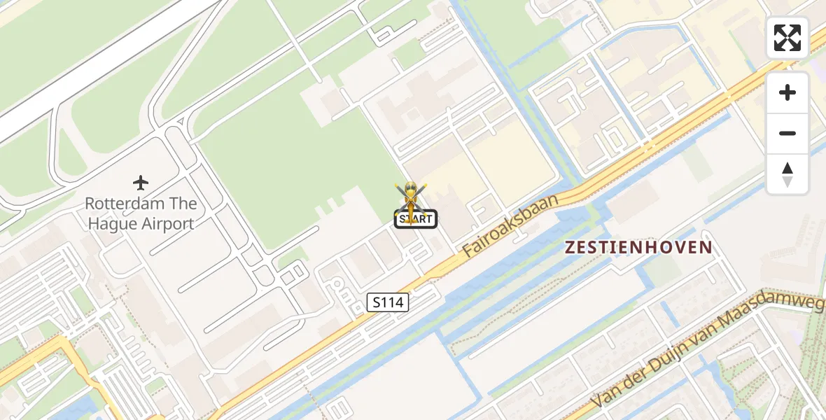 Vluchtroute Traumahelikopter Rotterdam The Hague Airport - Rotterdam The Hague Airport, 05 september 2026, 17:57