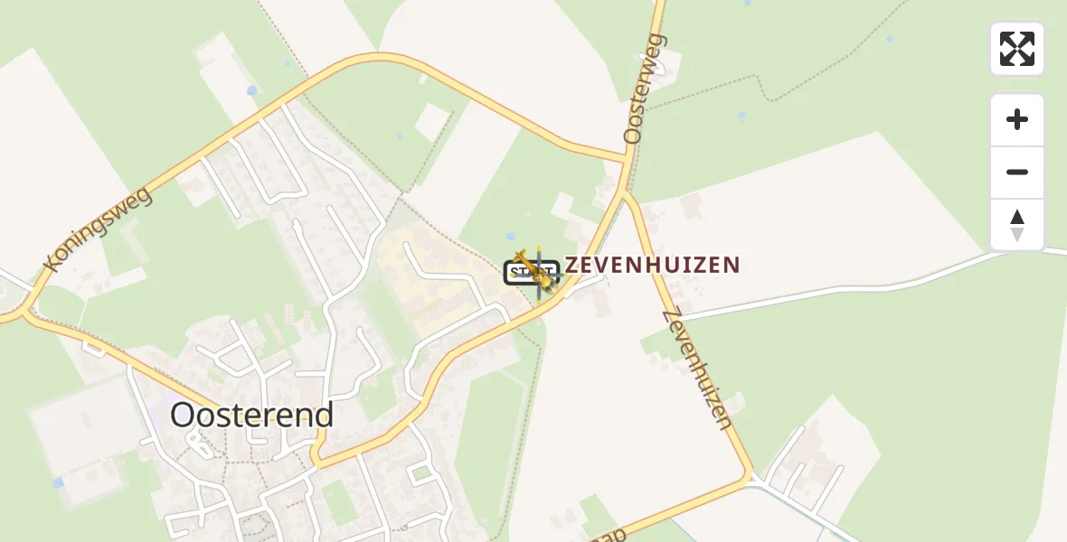Vluchtroute Ambulancehelikopter Oosterend - Oosterend, 05 september 2026, 18:50