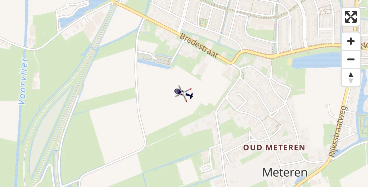Vluchtroute Politiehelikopter Meteren - Meteren, 05 september 2026, 19:59